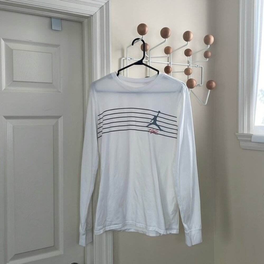 Jordan Jump Man Flight Long Sleeve White